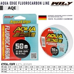 Wily Aqua Edge  Fluoro Carbon Coated 50 mt