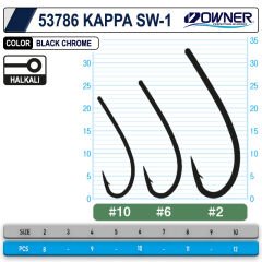 Owner 53786 Kappa Sw-1 Black Chrome İğne