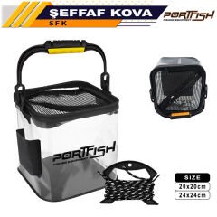 Portfish Şeffaf Kova