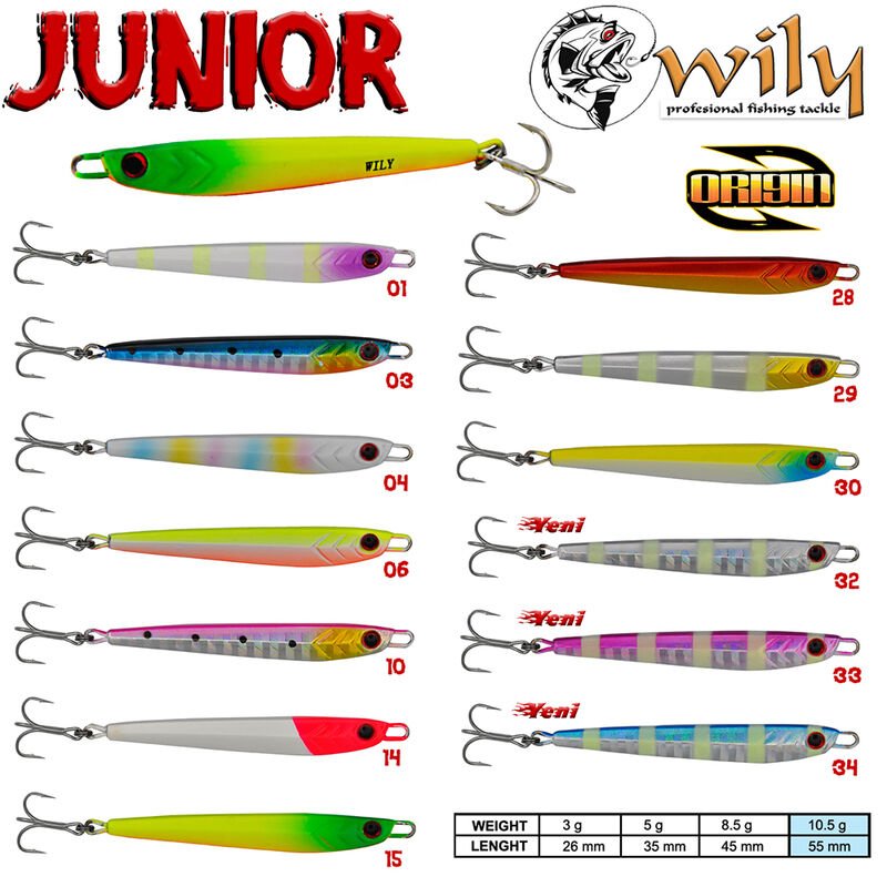 Wily Junior Jig 18 gr 3lü set