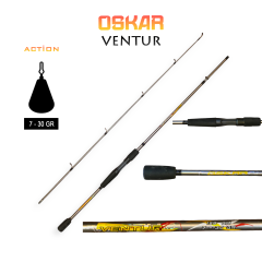 Oskar Ventur 168cm  Spin Olta Kamışı 7-30g