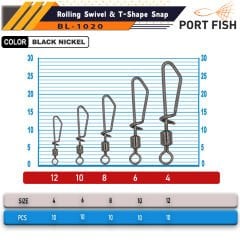 Portfish BL-1020 Kilitli Maket Klipsi