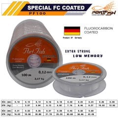 Portfish Special Fluoro Carbon Coated 100 mt Devamlı
