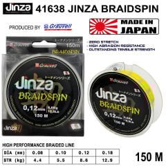 Jinza 41638 Braidspin 150m Örgü Misina
