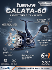 OMOTO Baltica 4.20m Surf Kamış ve BAWRA Galata 60 Mega Balık Av Seti (Kovalı & Çantalı)