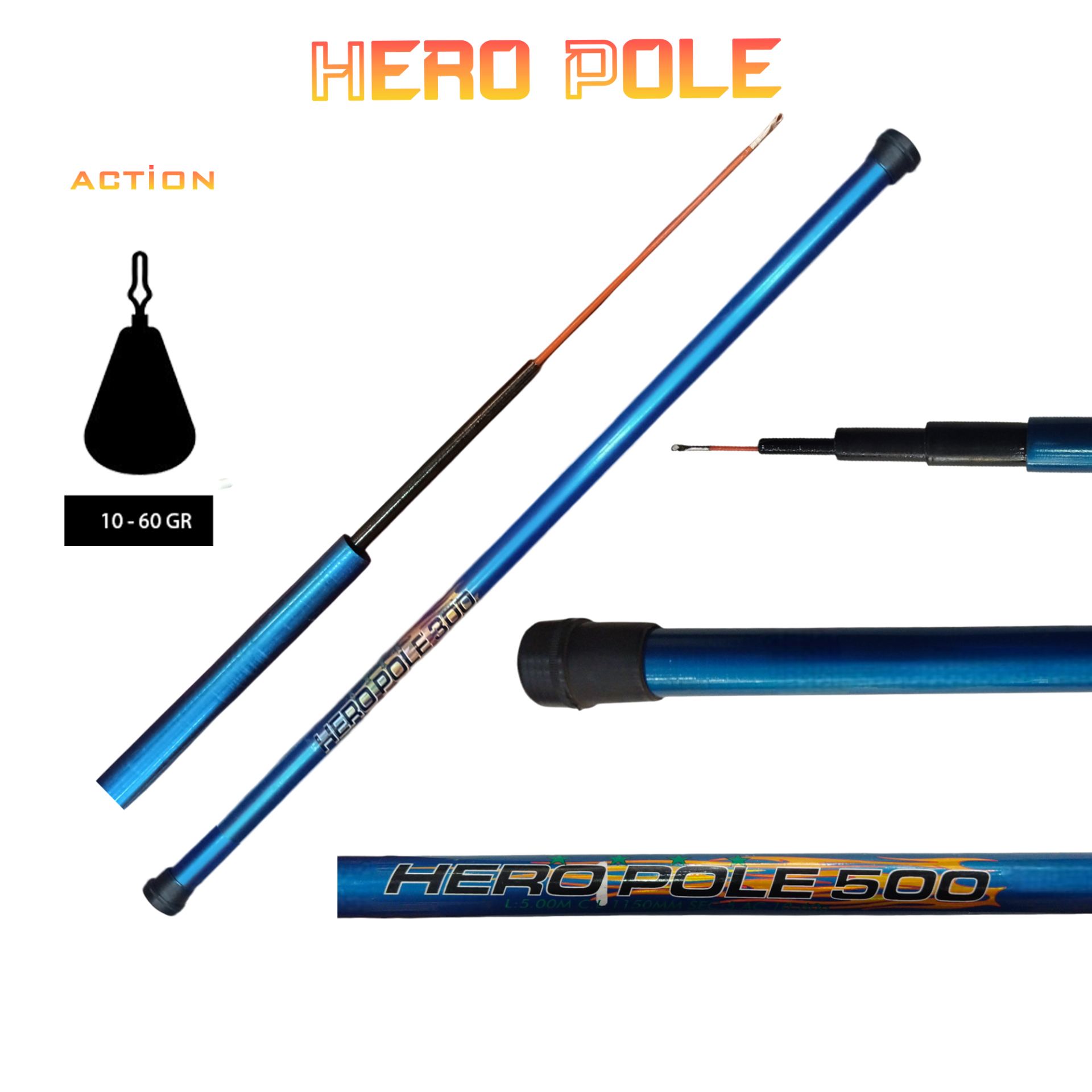 Oskar Hero Pole Göl Kamışı 500cm