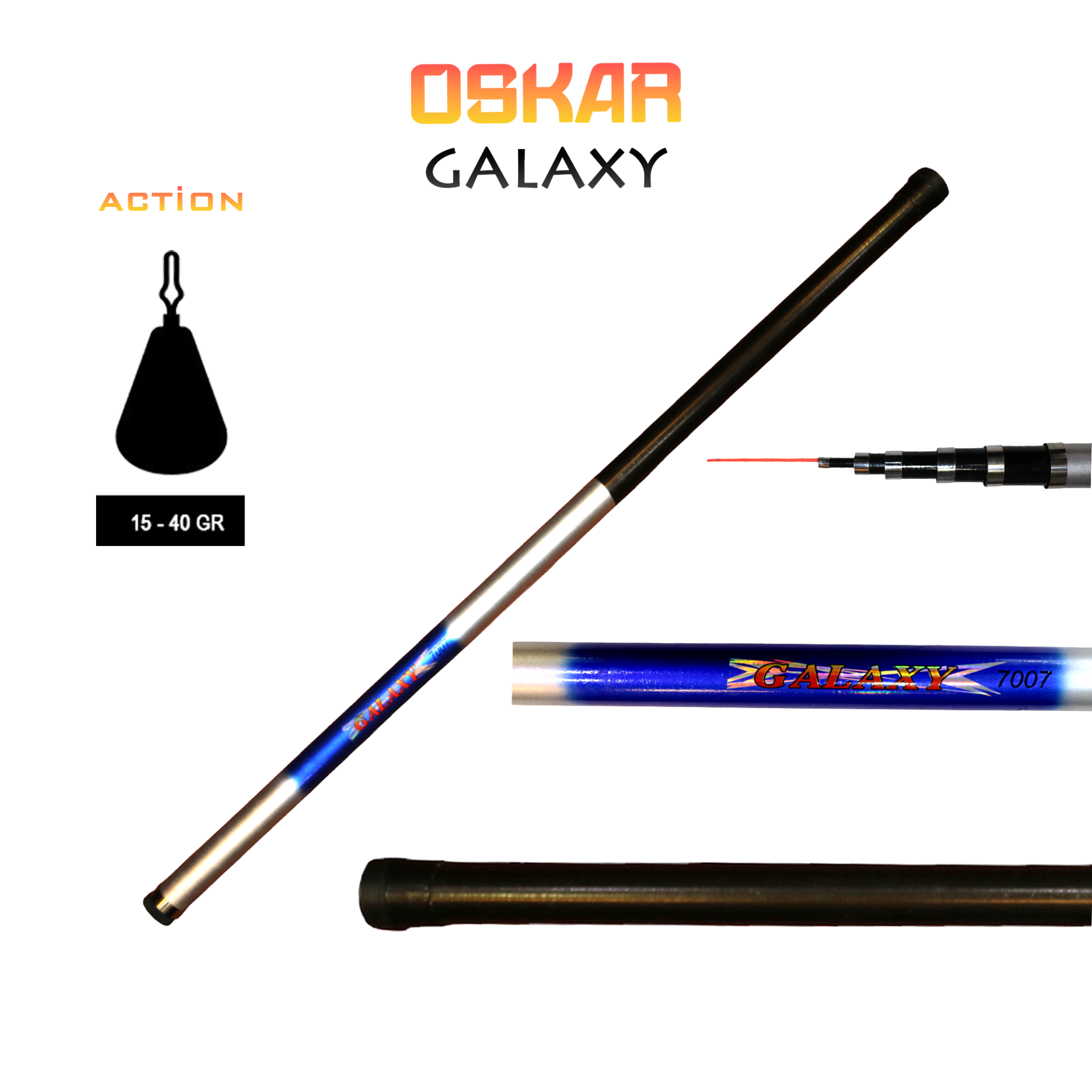 Oskar Galaxy Bilezikli Göl Kamışı 900cm