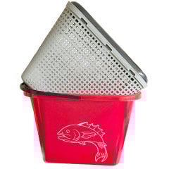 Barracuda Süzgeçli Balıkçı Kovası (Kırmızı)