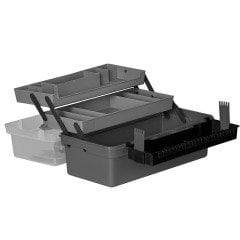 Barracuda 15'' 2 Raflı Balıkçı Takım Çantası (Siyah)