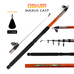 Oskar Maxus Tele Kamış 350cm 75-150g