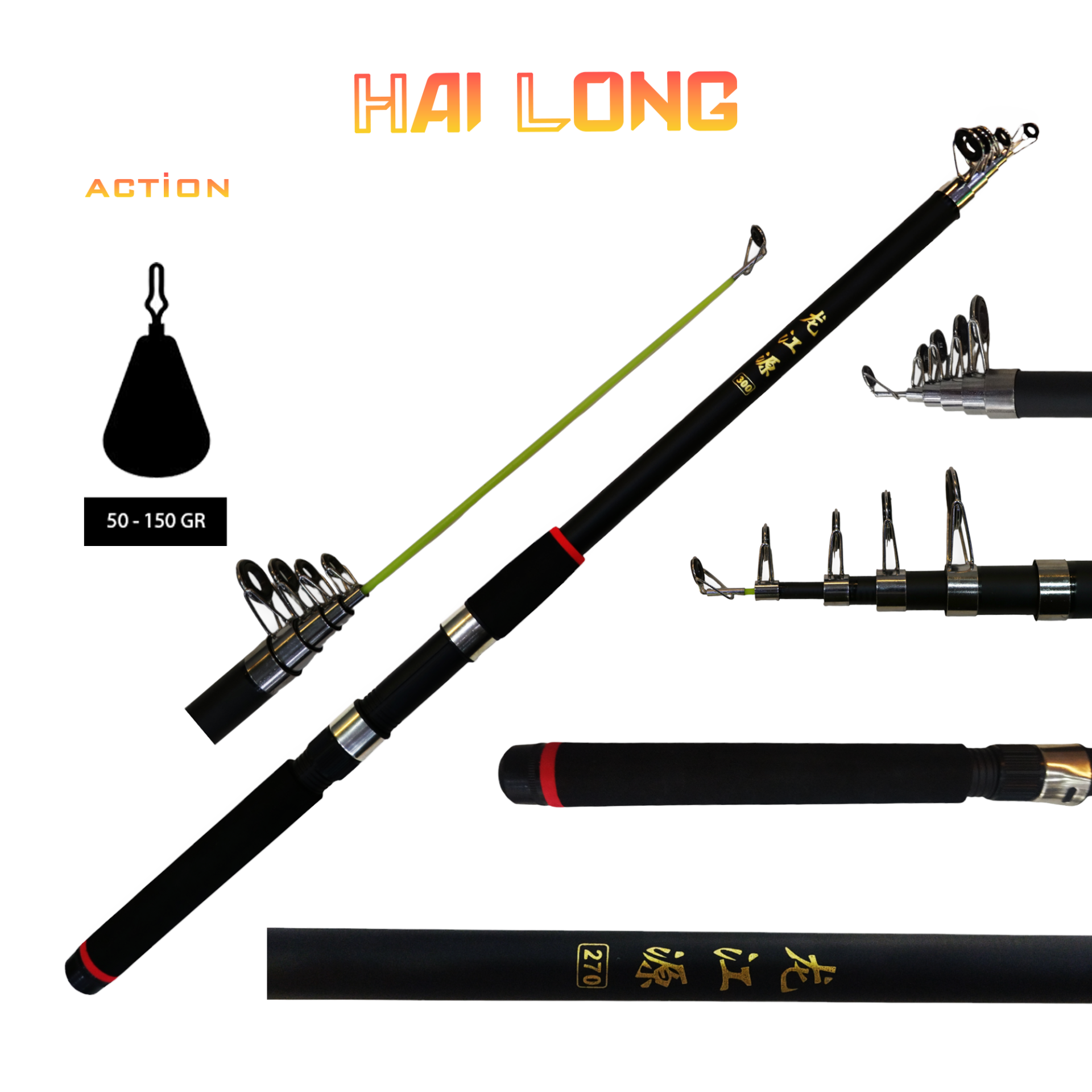 Hai Long Tele Kamış 300cm 50-150g