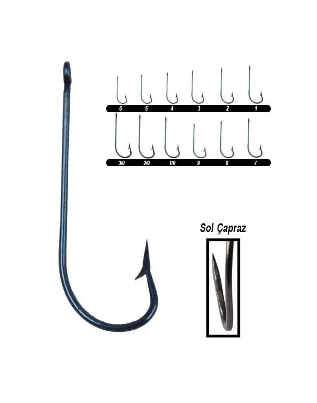 Youvella 12714 Delikli Çapraz Lüfer İğnesi 100'lü Kutu Siyah