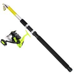 1705- Thunder 270CM. Teleskopik Kamış 70-150GR Atar+Guffi 6000 Surf Olta Makinesi 5+1 Bb