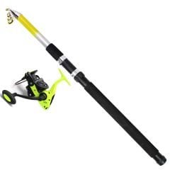 1707- Thunder 350CM. Teleskopik Kamış 70-150GR Atar+Guffi 6000 Surf Olta Makinesi 5+1 Bb