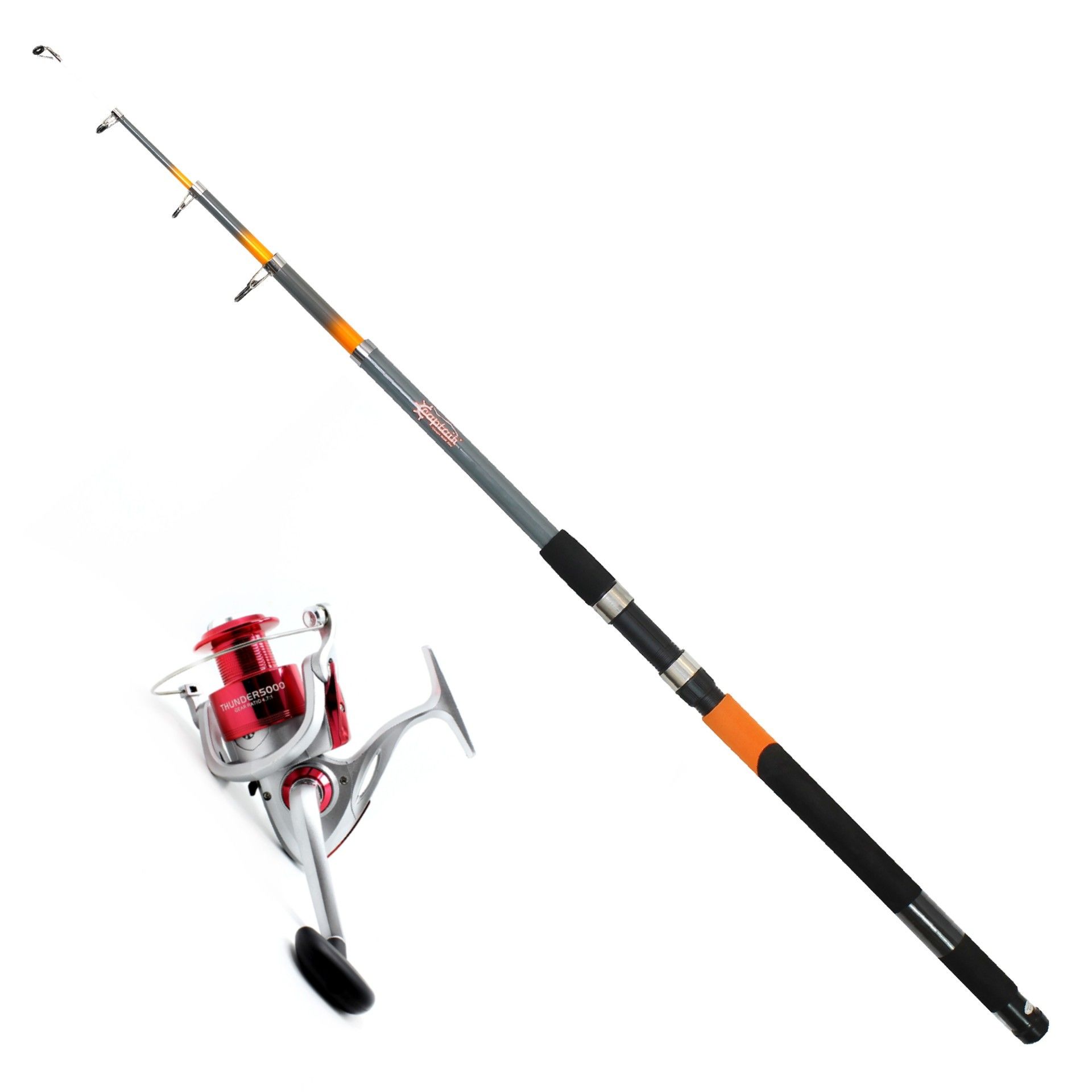 1731 Potenza 270CM. Teleskopik Kamış 70-150GR Atar+Thunder 5000 Olta Makinesi 2 Bb