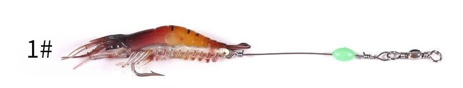 5221 Fosforlu Glow Silikon Karides 8cm.