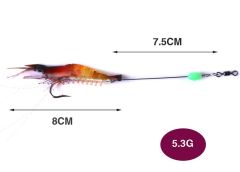 5221 Fosforlu Glow Silikon Karides 8cm.