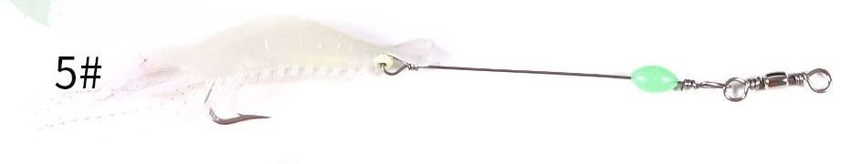 5225 Fosforlu Glow Silikon Karides 8cm.