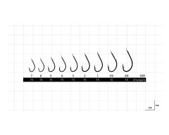 Hayabusa HMRS 172 Tırnaklı Canlı Yem İğnesi 15'li Paket Nikel