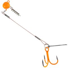 Balzer 16133 Silikon Yemler İçin Çelik Telli Spiral Kafa Rig UV Active 5.5cm