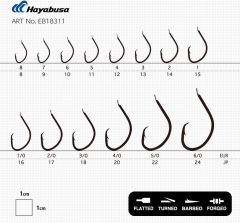 Hayabusa HMUT 183 Circle Dövme Olta İğnesi 15'li Paket Nikel