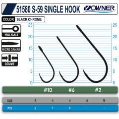 Owner 51580 S-59 Single Hook