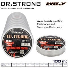 Wily Dr. Strong Fluoro Carbon Coated 100 mt